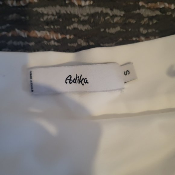 Adika White High Waisted Mini Pleated Skater School Girl Skirt - Picture 5 of 7